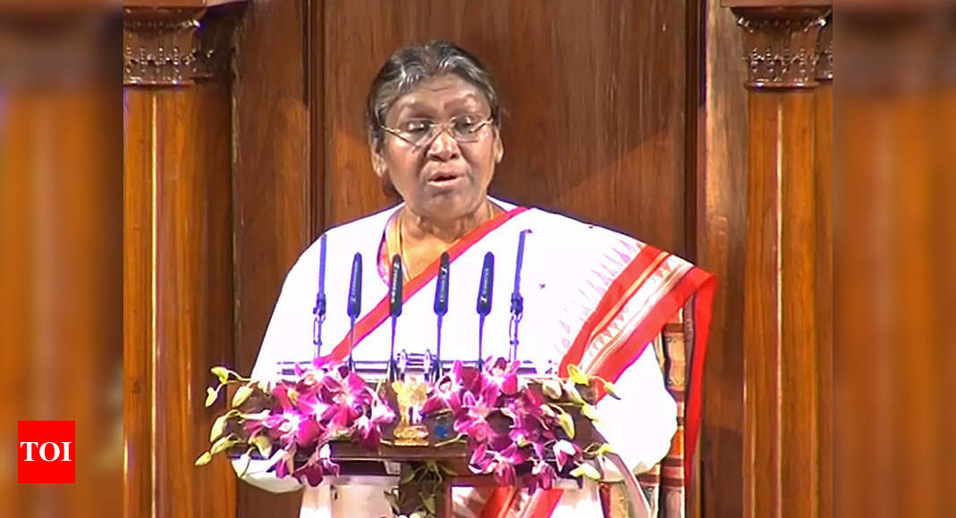 President Droupadi Murmu full speech in her 1st joint address to Parliament | India News