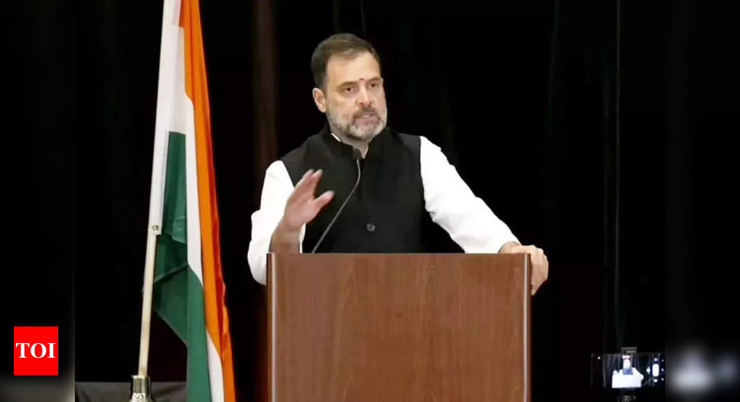 Congress: US में राहुल गांधी ने PM को कहा 'नमूना';  बीजेपी का पलटवार, कहा- विदेश दौरों पर भारत को बदनाम कर रहे हैं कांग्रेसी नेता  भारत समाचार