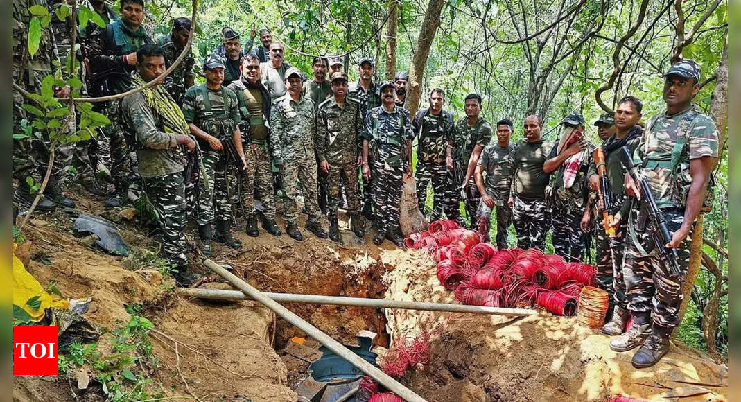 Maoist bunker, explosives destroyed in Jharkhand's Giridih | India News