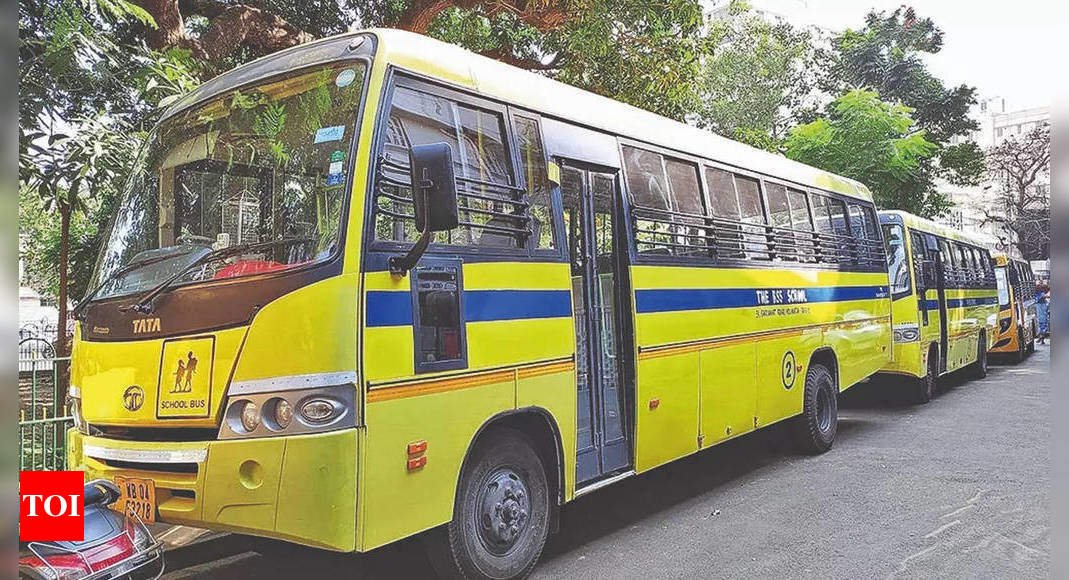 School bus runs over 3-year-old in MP | India News