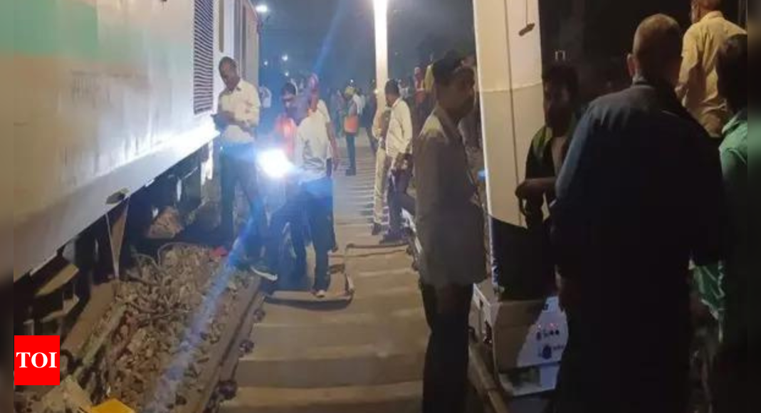 2 coaches, engine of train derail in Prayagraj, no casualty reported | India News