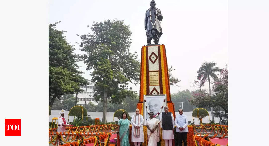 Because of Sardar Vallabhbhai Patel we have today's India, says Amit Shah | India News