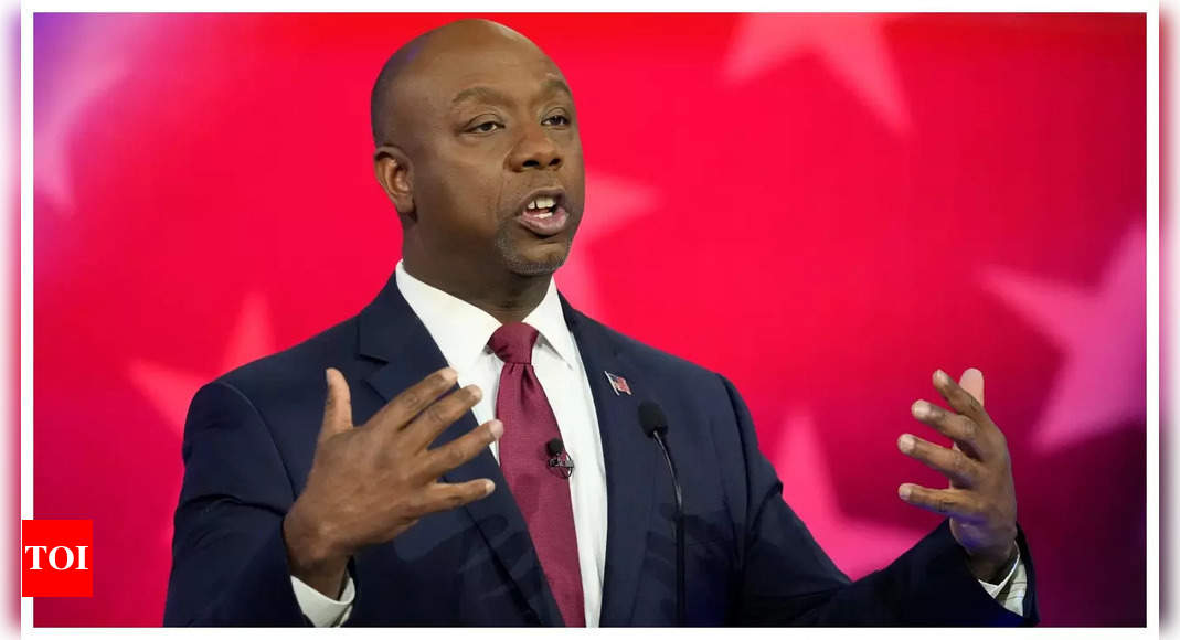 Republican presidential candidate Tim Scott announces he is dropping out of 2024 race