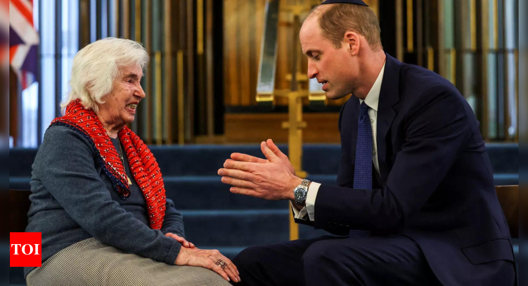 Prince William visits London synagogue to hear of rising antisemitism | World News