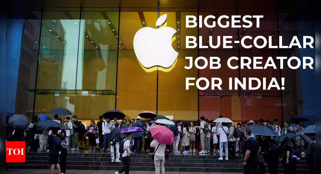 Apple ecosystem becomes biggest blue-collar job creator in India! 1.5 lakh direct jobs created since PLI scheme